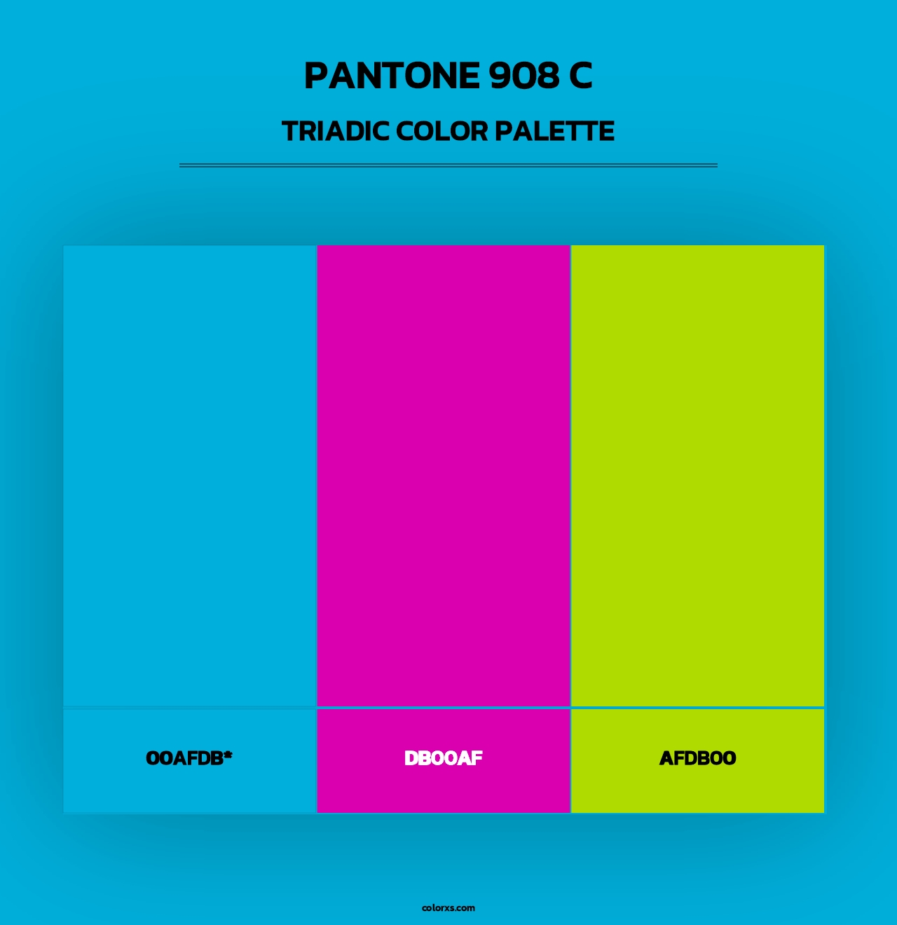 PANTONE 908 C - Triadic Color Palette