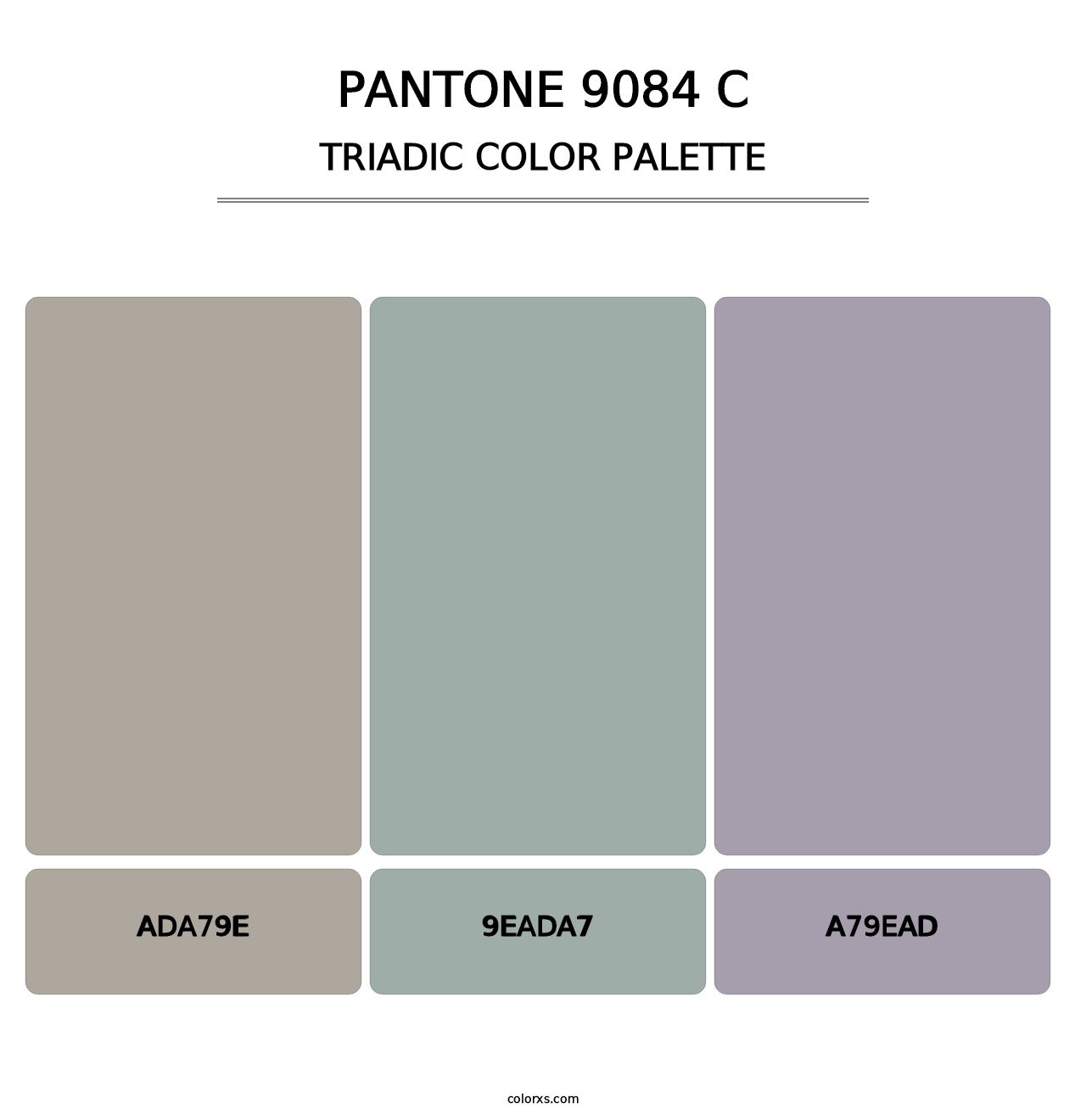 PANTONE 9084 C - Triadic Color Palette