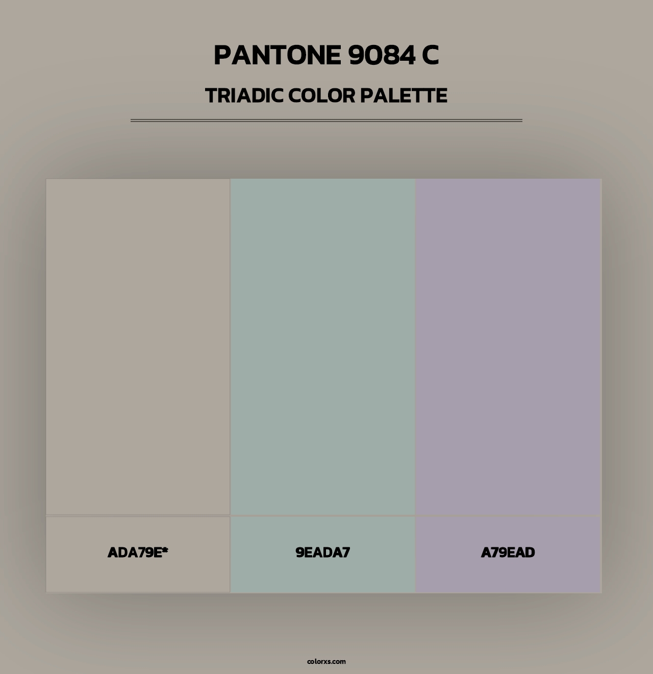 PANTONE 9084 C - Triadic Color Palette