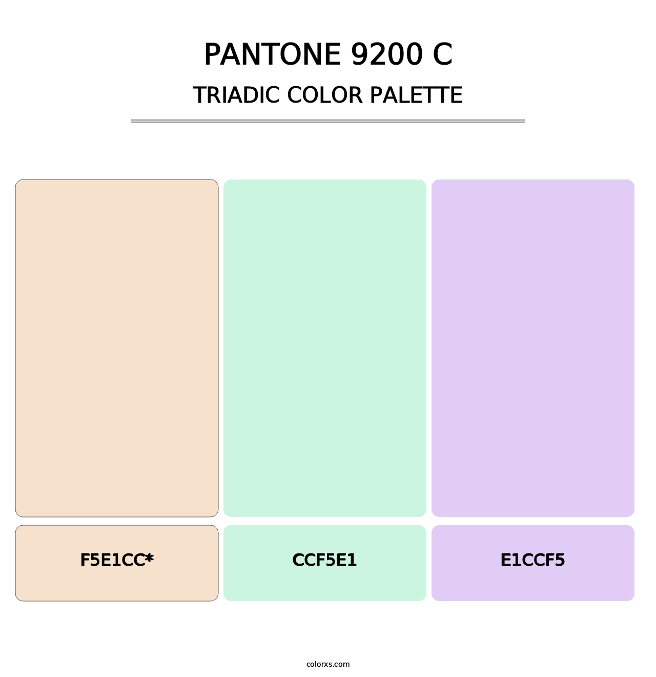 PANTONE 9200 C - Triadic Color Palette