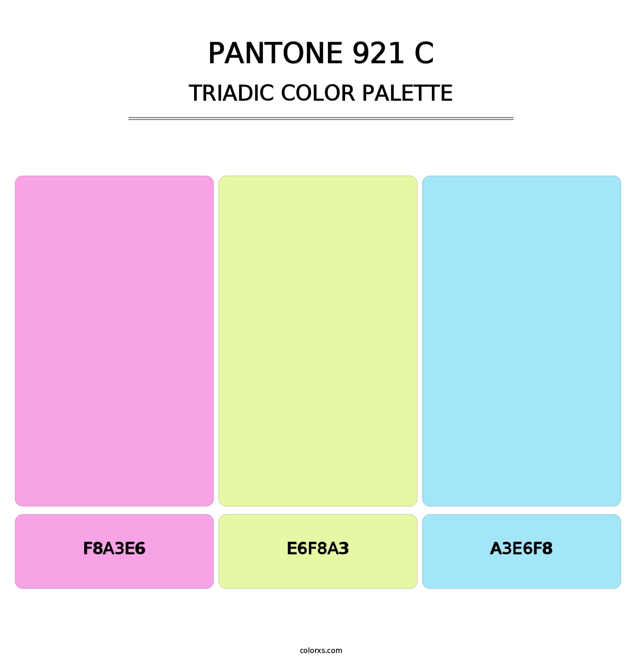 PANTONE 921 C - Triadic Color Palette