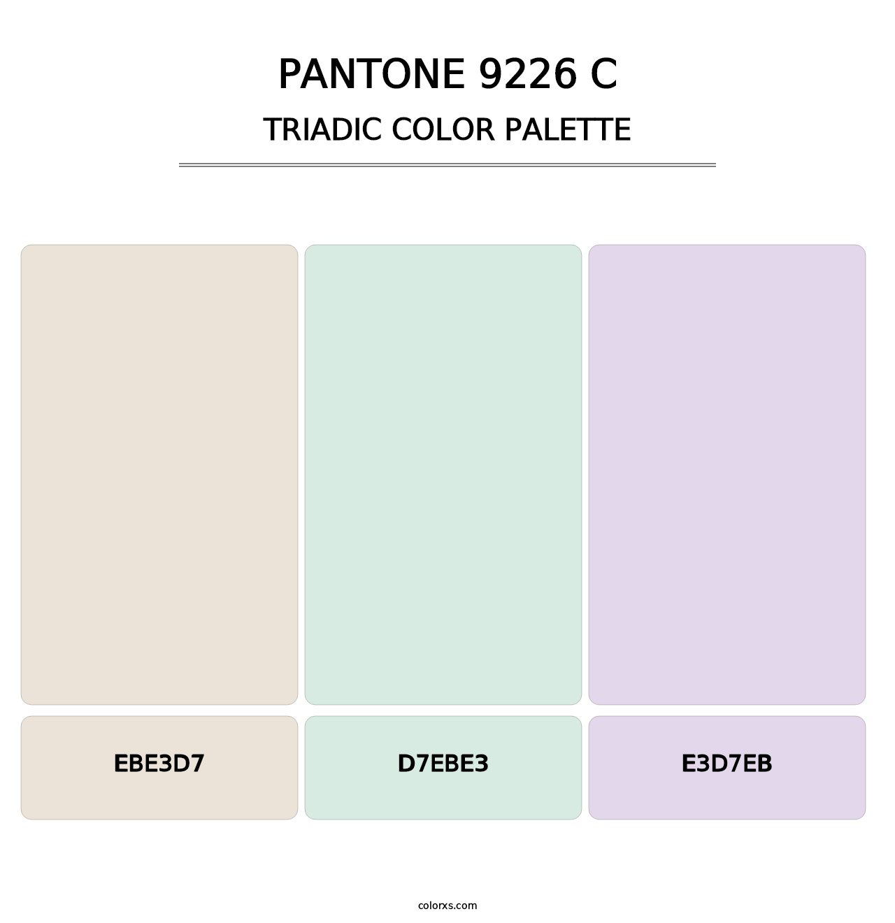 PANTONE 9226 C - Triadic Color Palette
