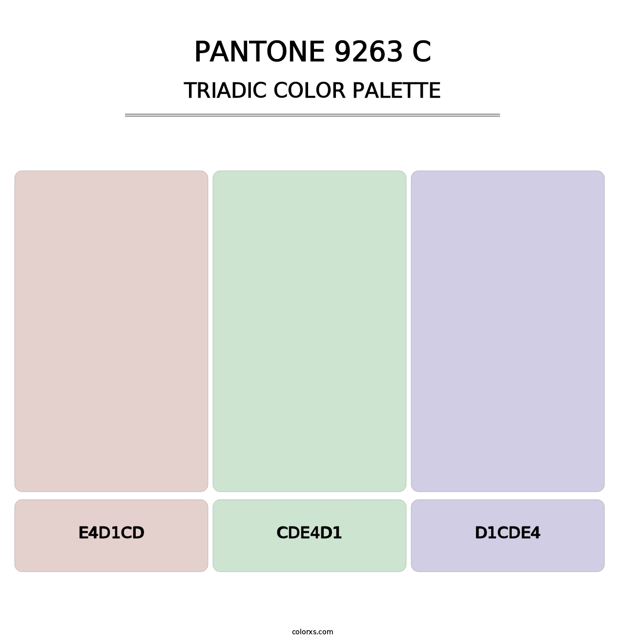 PANTONE 9263 C - Triadic Color Palette