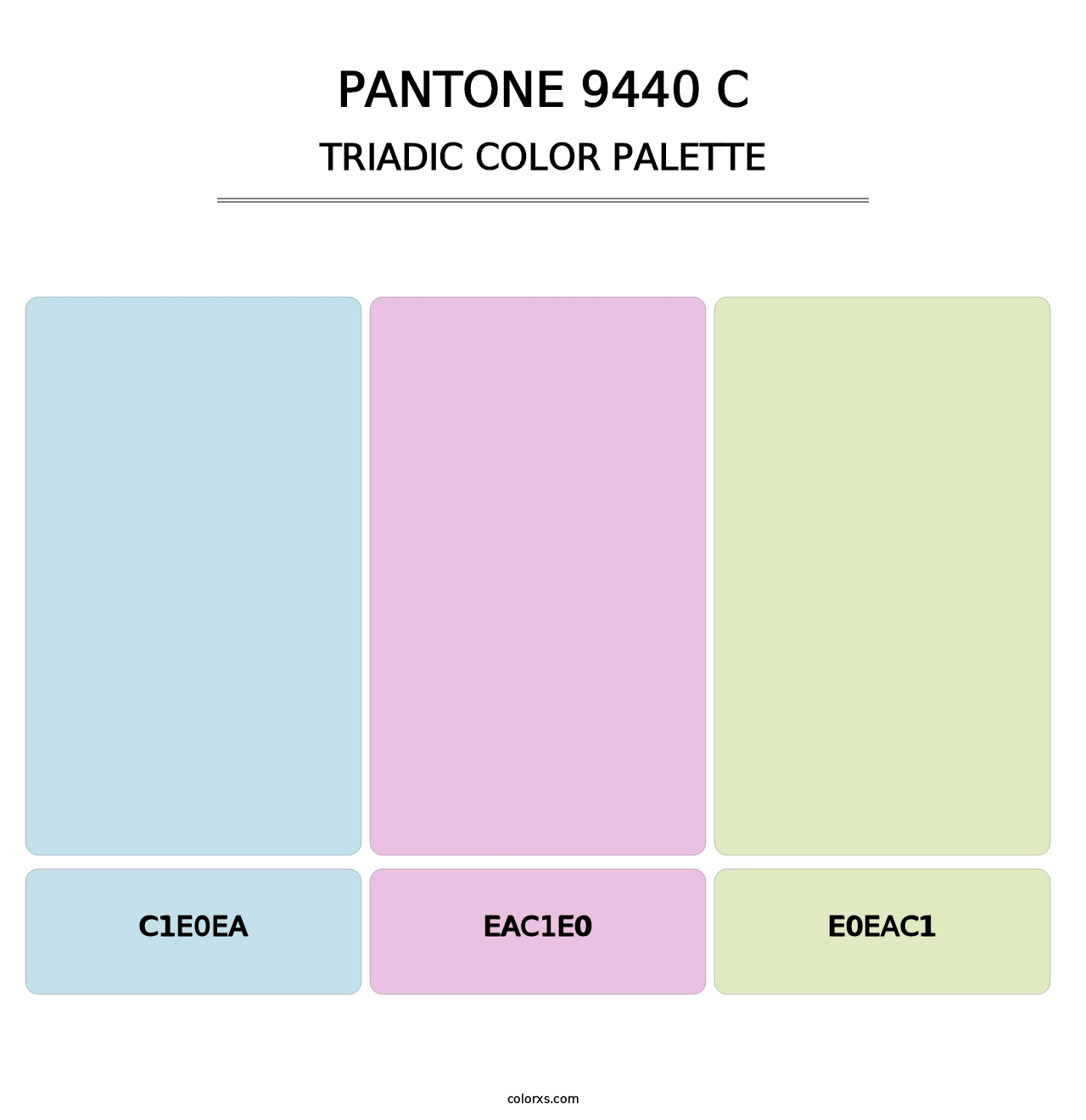 PANTONE 9440 C - Triadic Color Palette