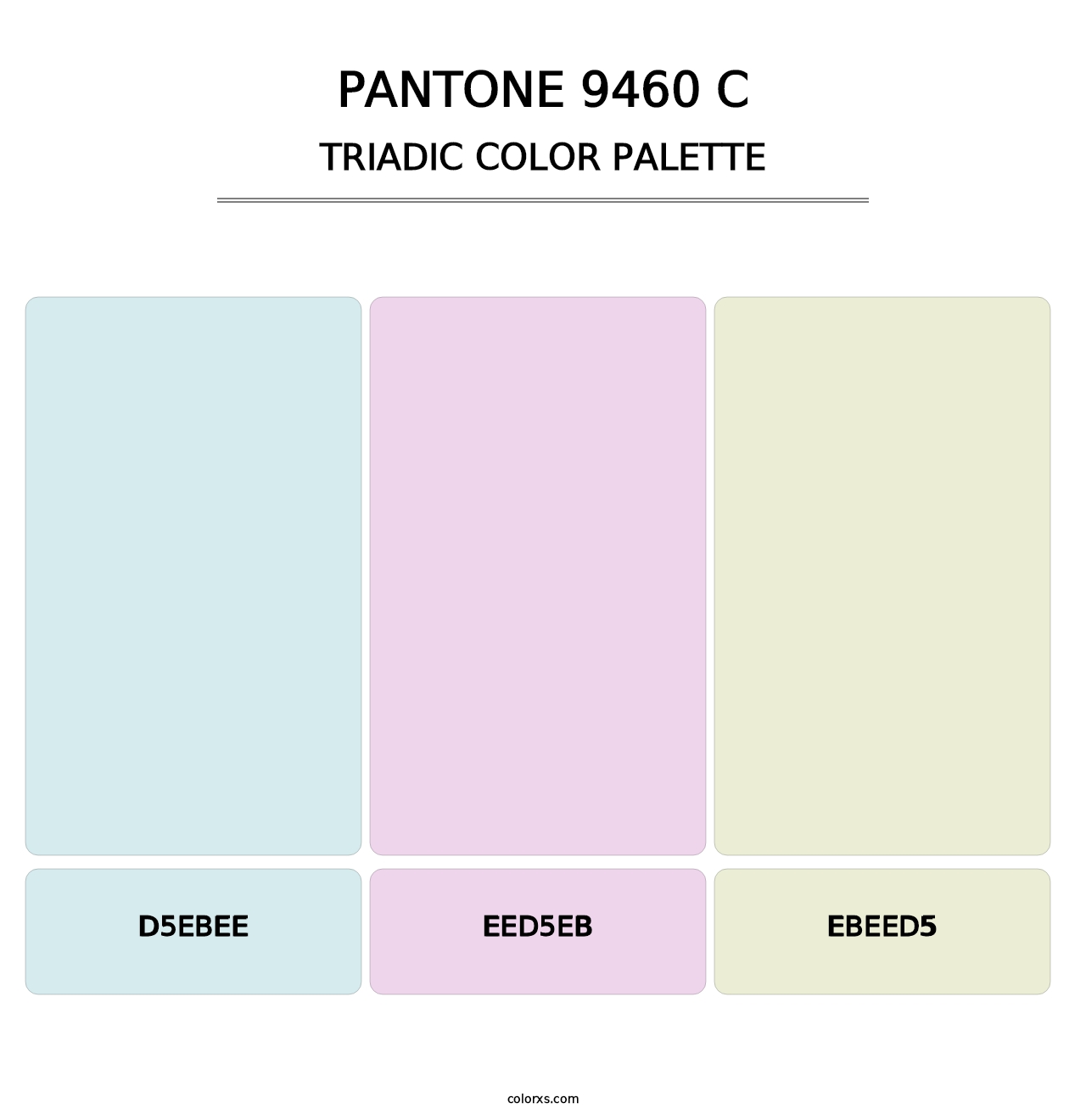 PANTONE 9460 C - Triadic Color Palette