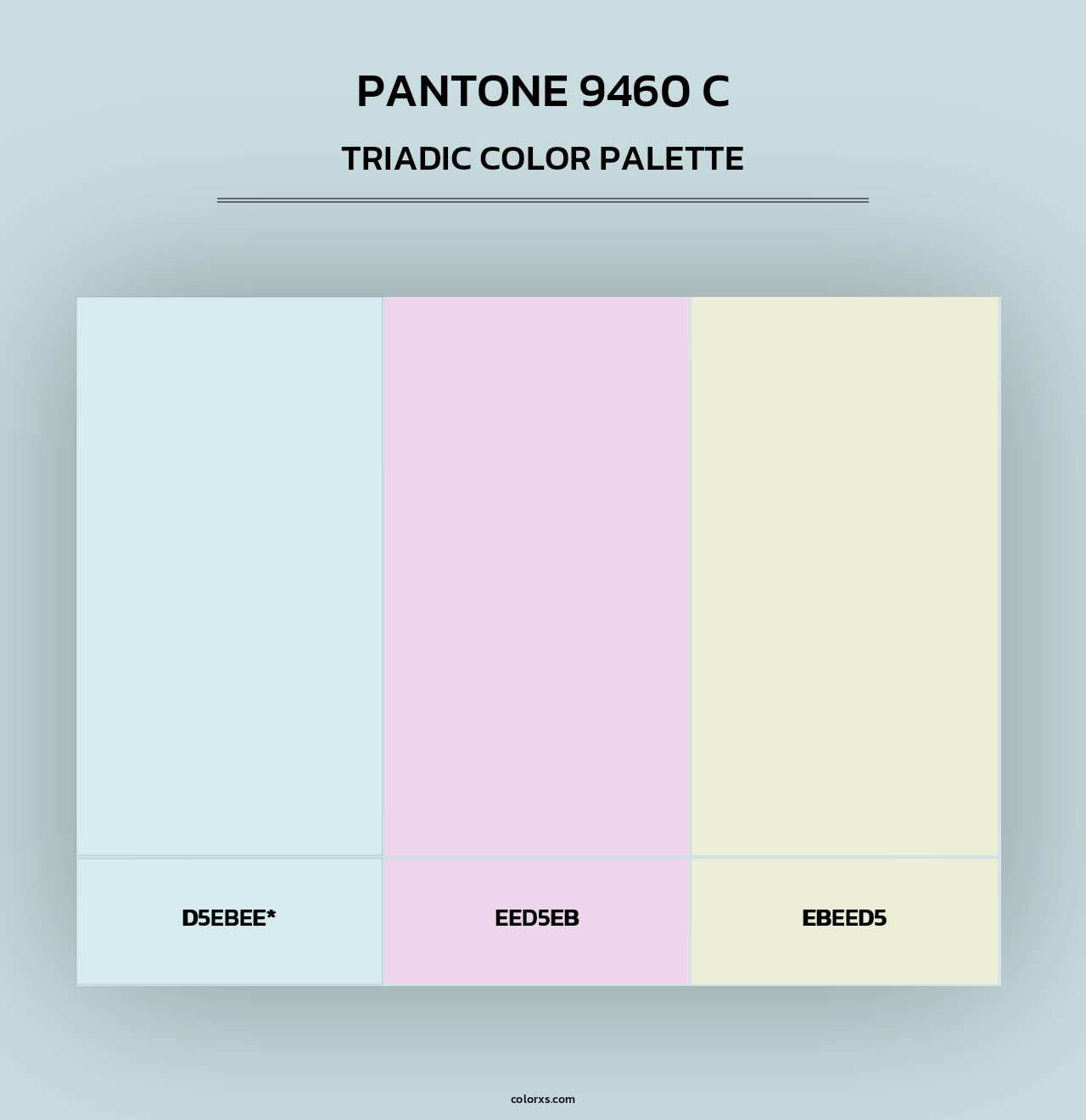 PANTONE 9460 C - Triadic Color Palette