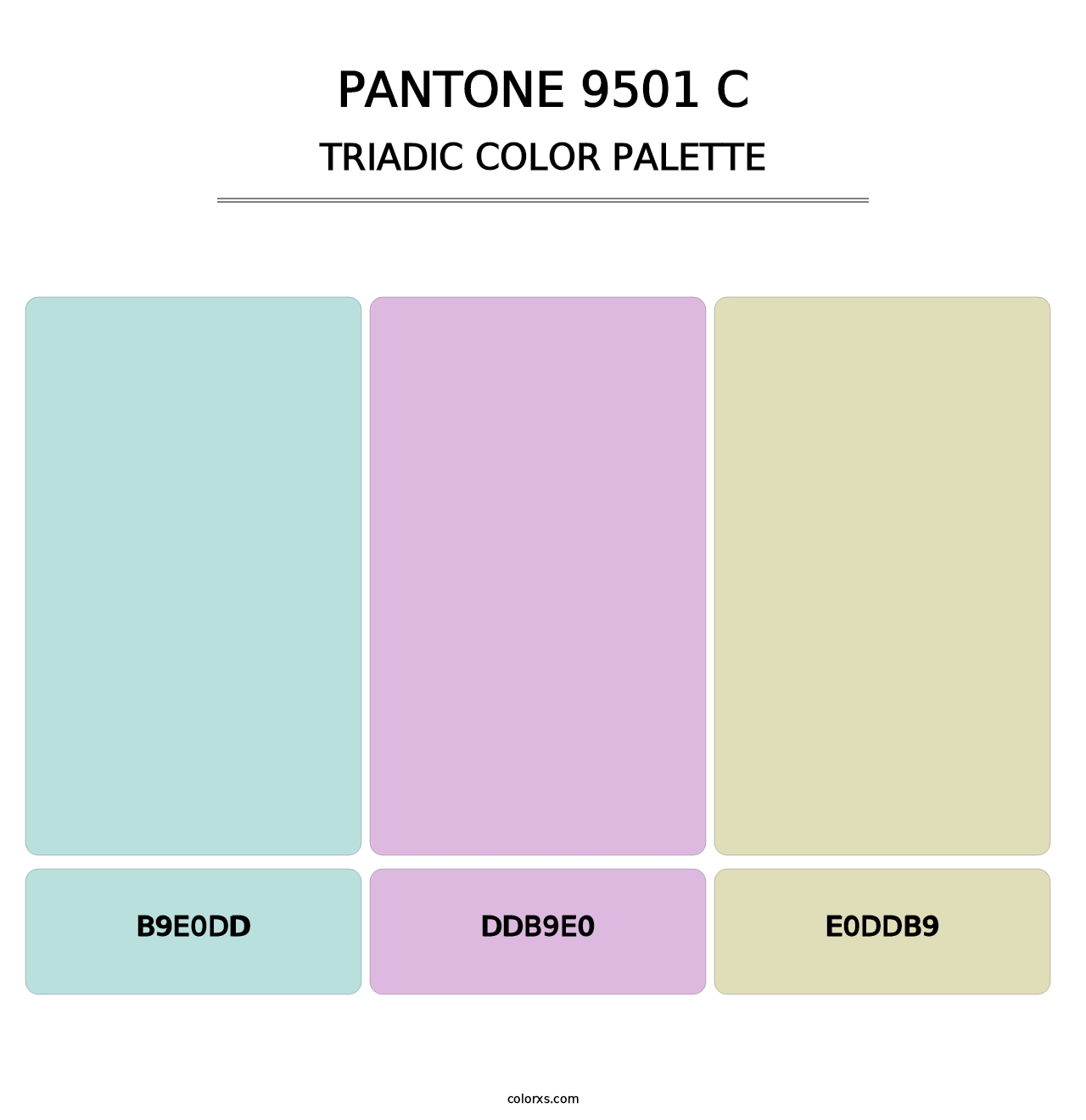PANTONE 9501 C - Triadic Color Palette