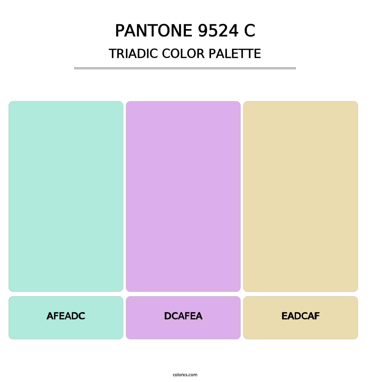 PANTONE 9524 C - Triadic Color Palette