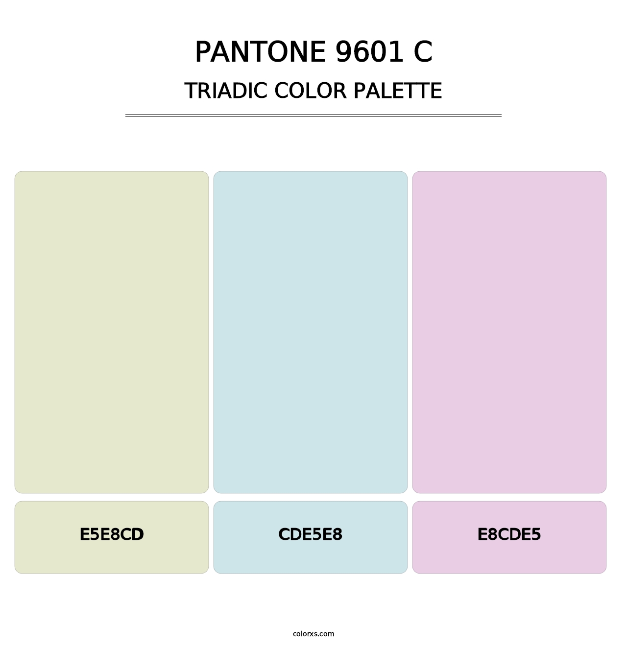 PANTONE 9601 C - Triadic Color Palette