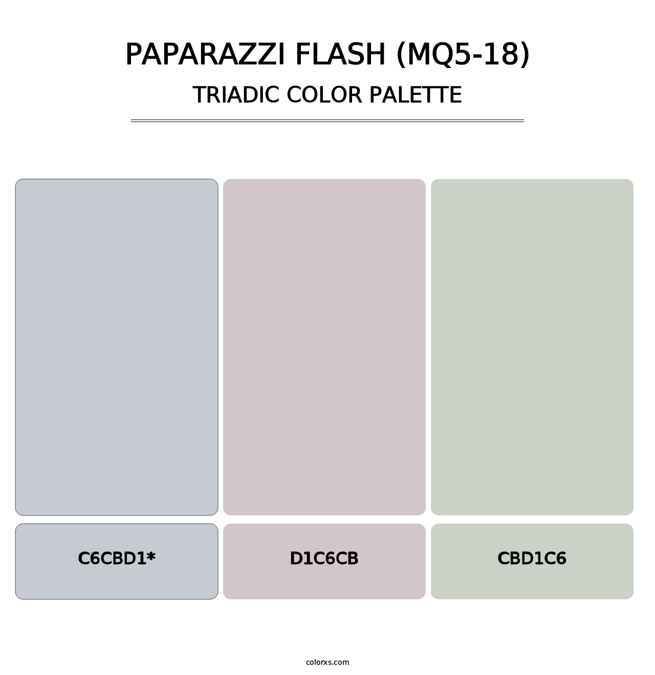Paparazzi Flash (MQ5-18) - Triadic Color Palette