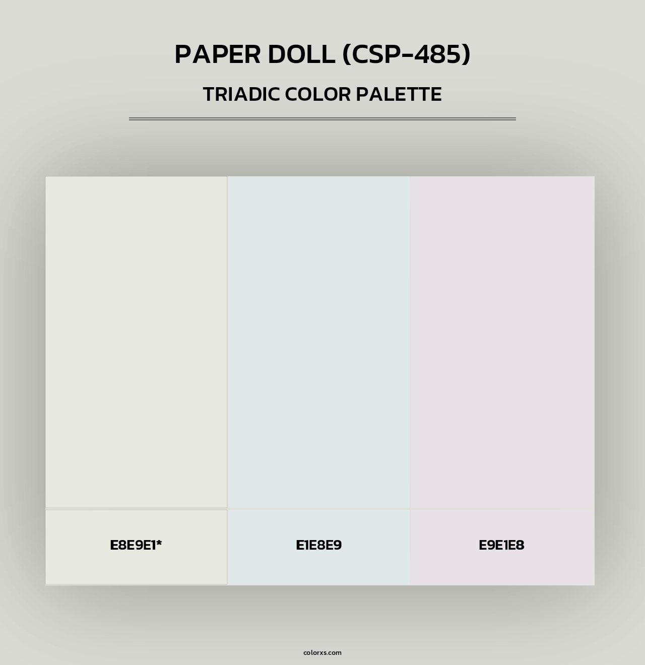 Paper Doll (CSP-485) - Triadic Color Palette