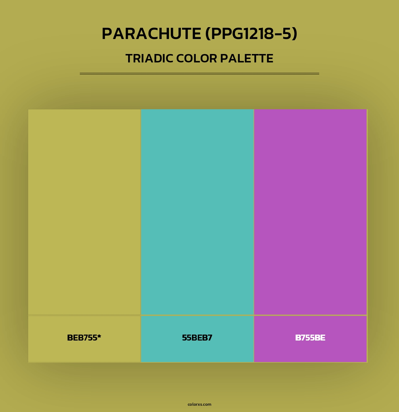 Parachute (PPG1218-5) - Triadic Color Palette