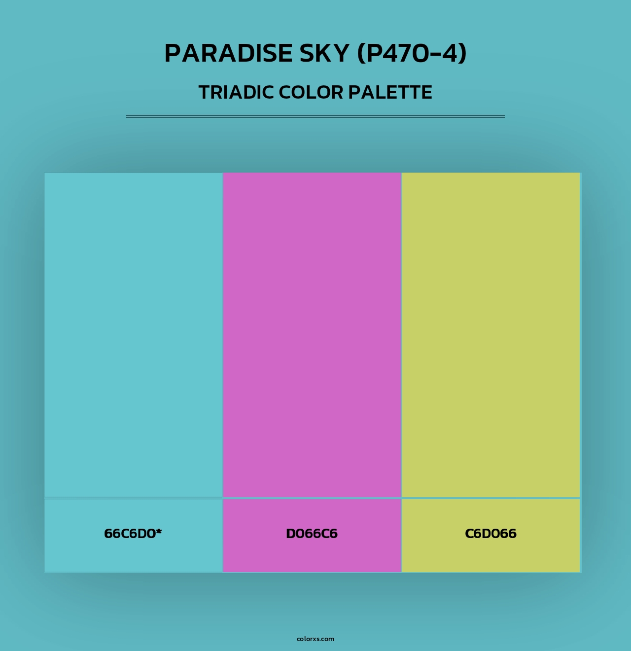 Paradise Sky (P470-4) - Triadic Color Palette