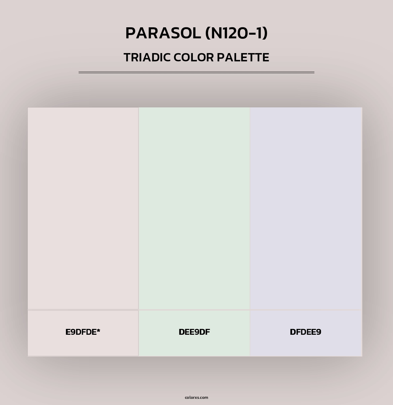 Parasol (N120-1) - Triadic Color Palette