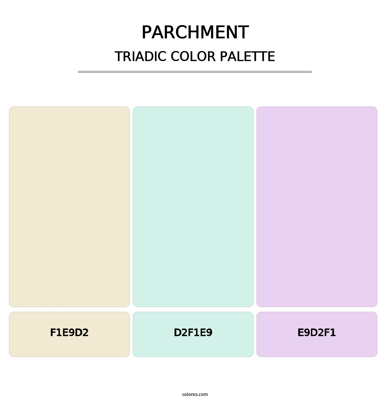 Parchment - Triadic Color Palette
