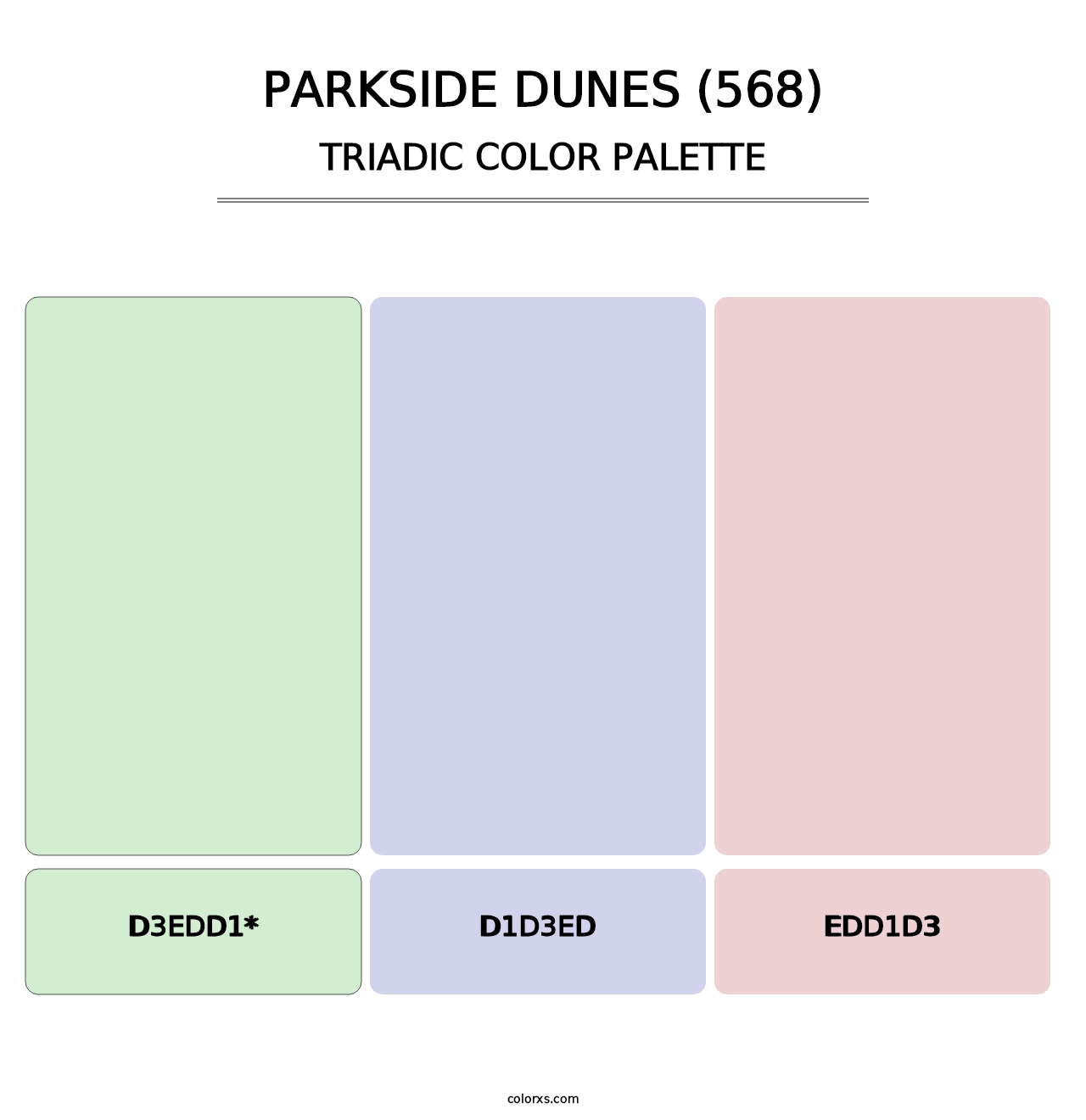 Parkside Dunes (568) - Triadic Color Palette
