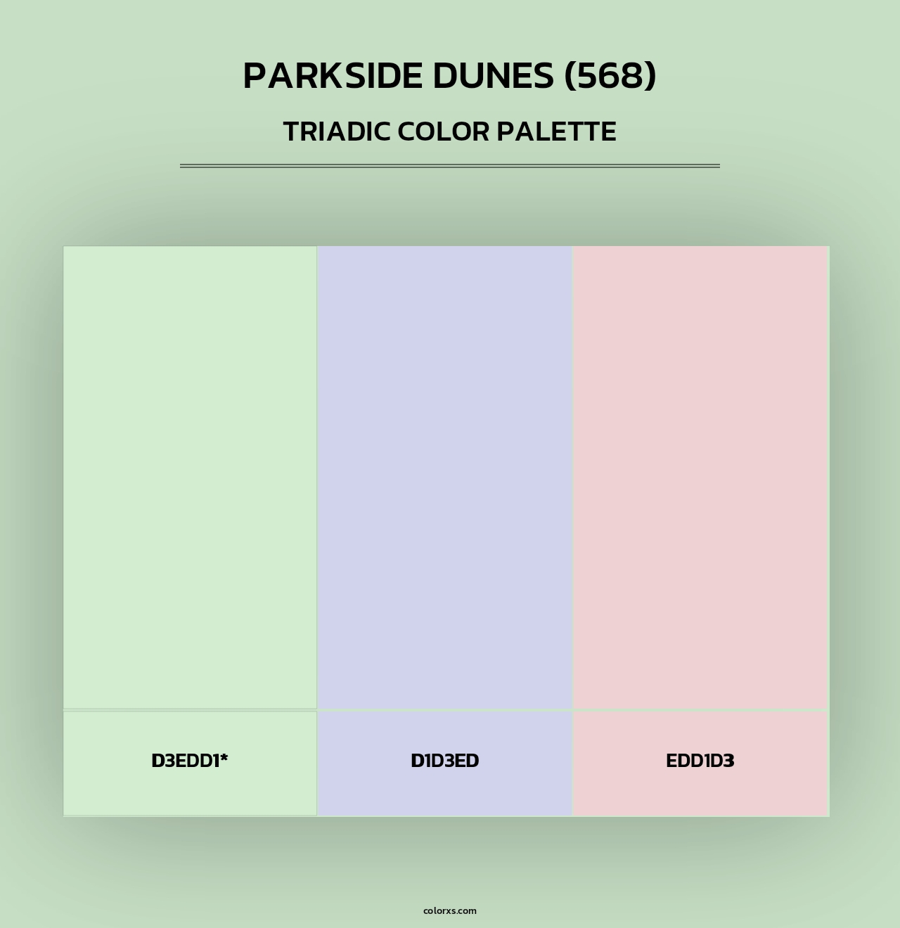 Parkside Dunes (568) - Triadic Color Palette