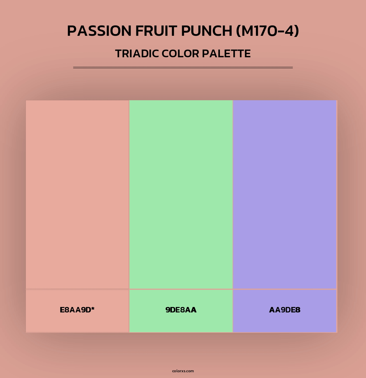 Passion Fruit Punch (M170-4) - Triadic Color Palette