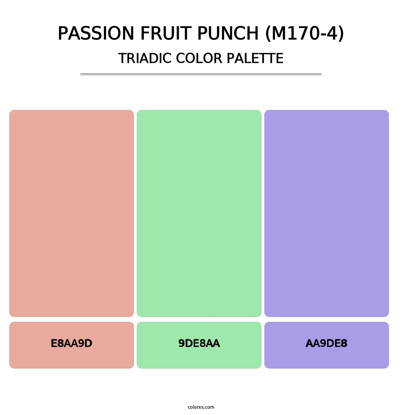 Passion Fruit Punch (M170-4) - Triadic Color Palette
