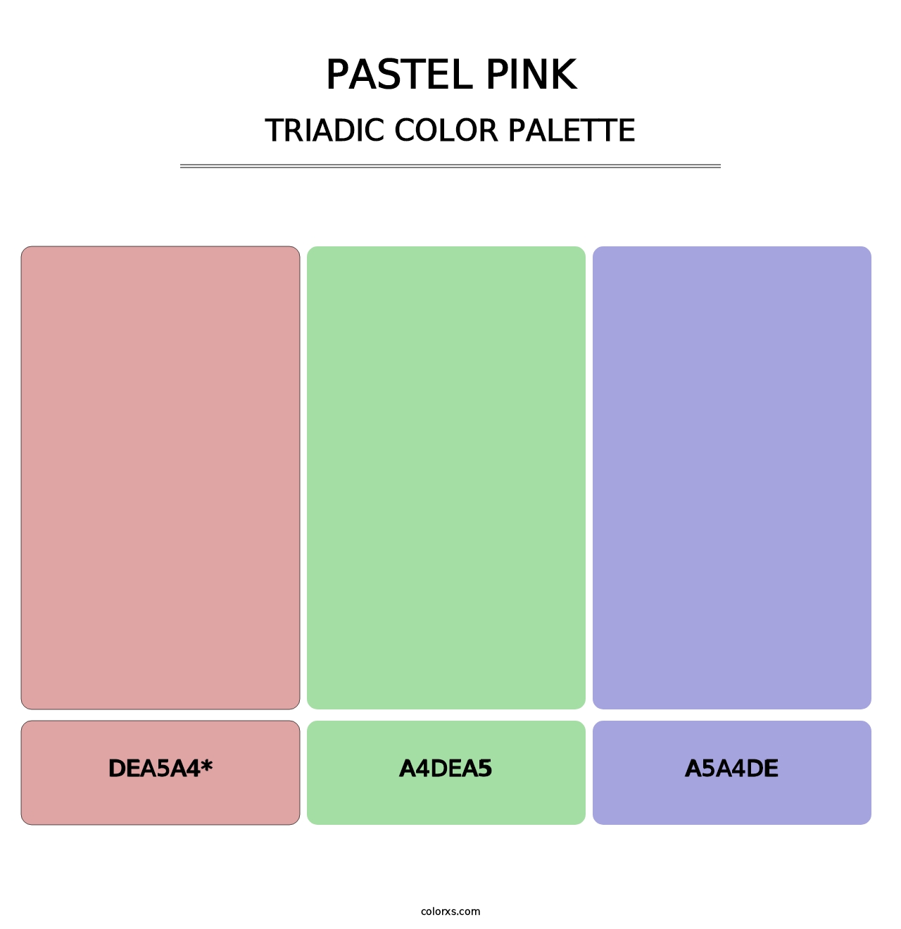 Pastel Pink - Triadic Color Palette