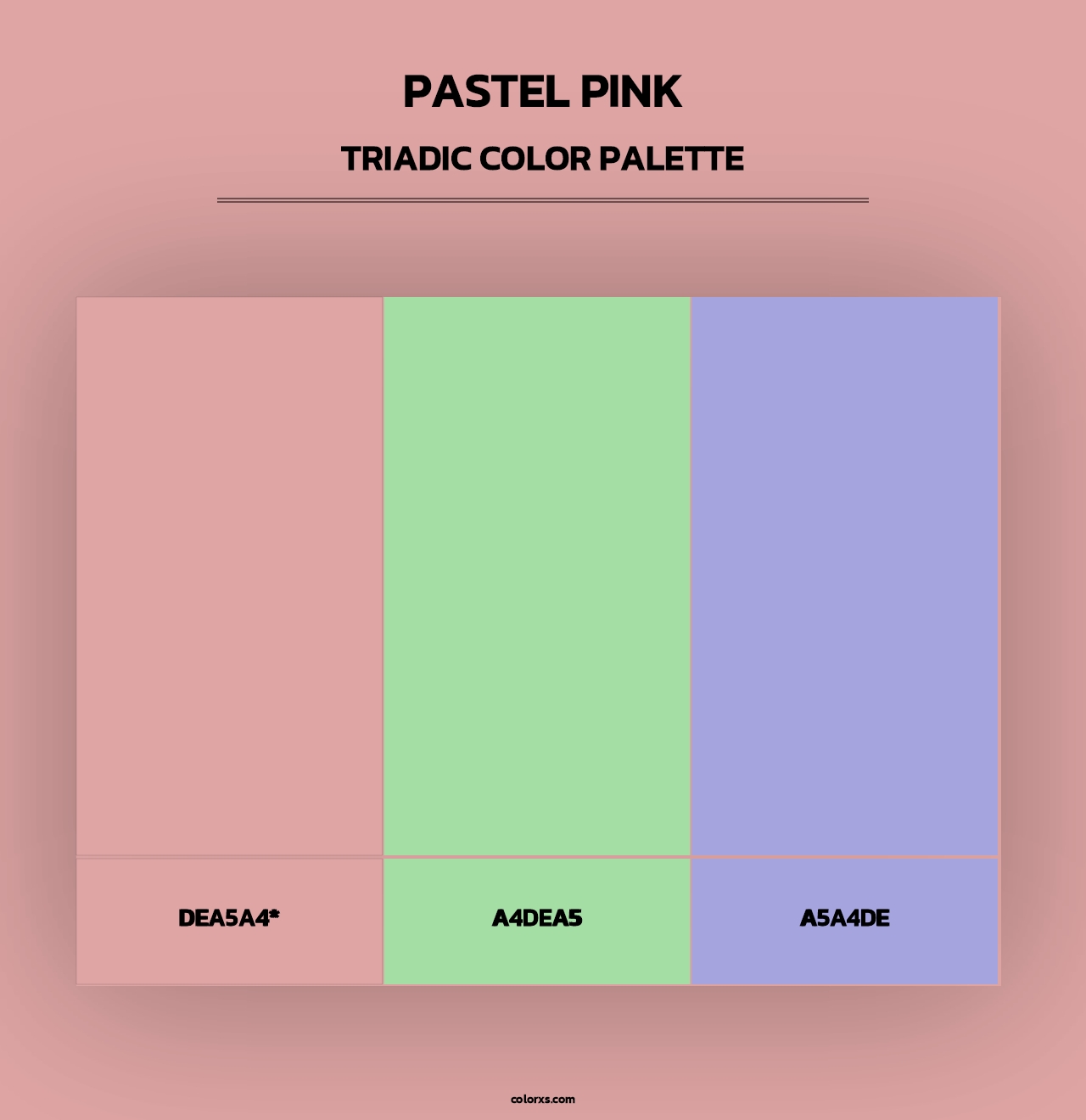 Pastel Pink - Triadic Color Palette