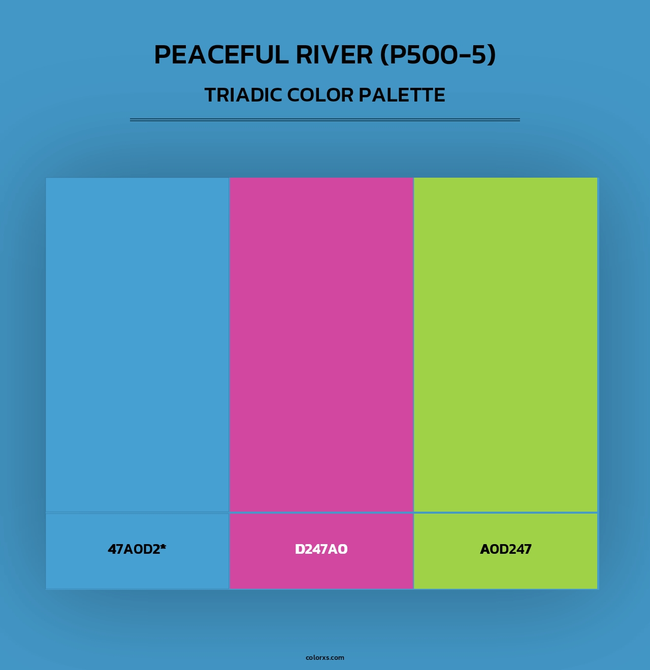 Peaceful River (P500-5) - Triadic Color Palette