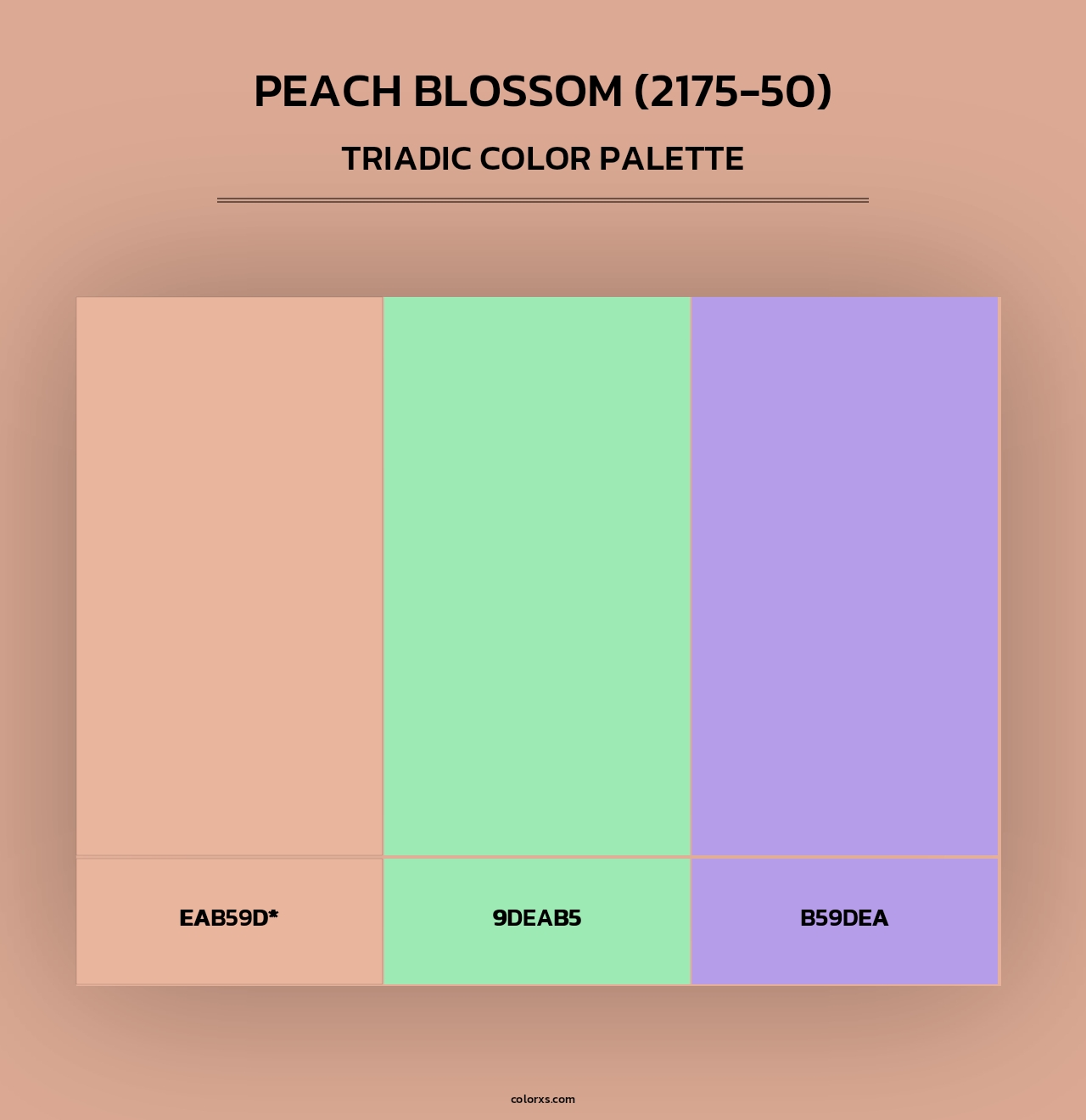 Peach Blossom (2175-50) - Triadic Color Palette