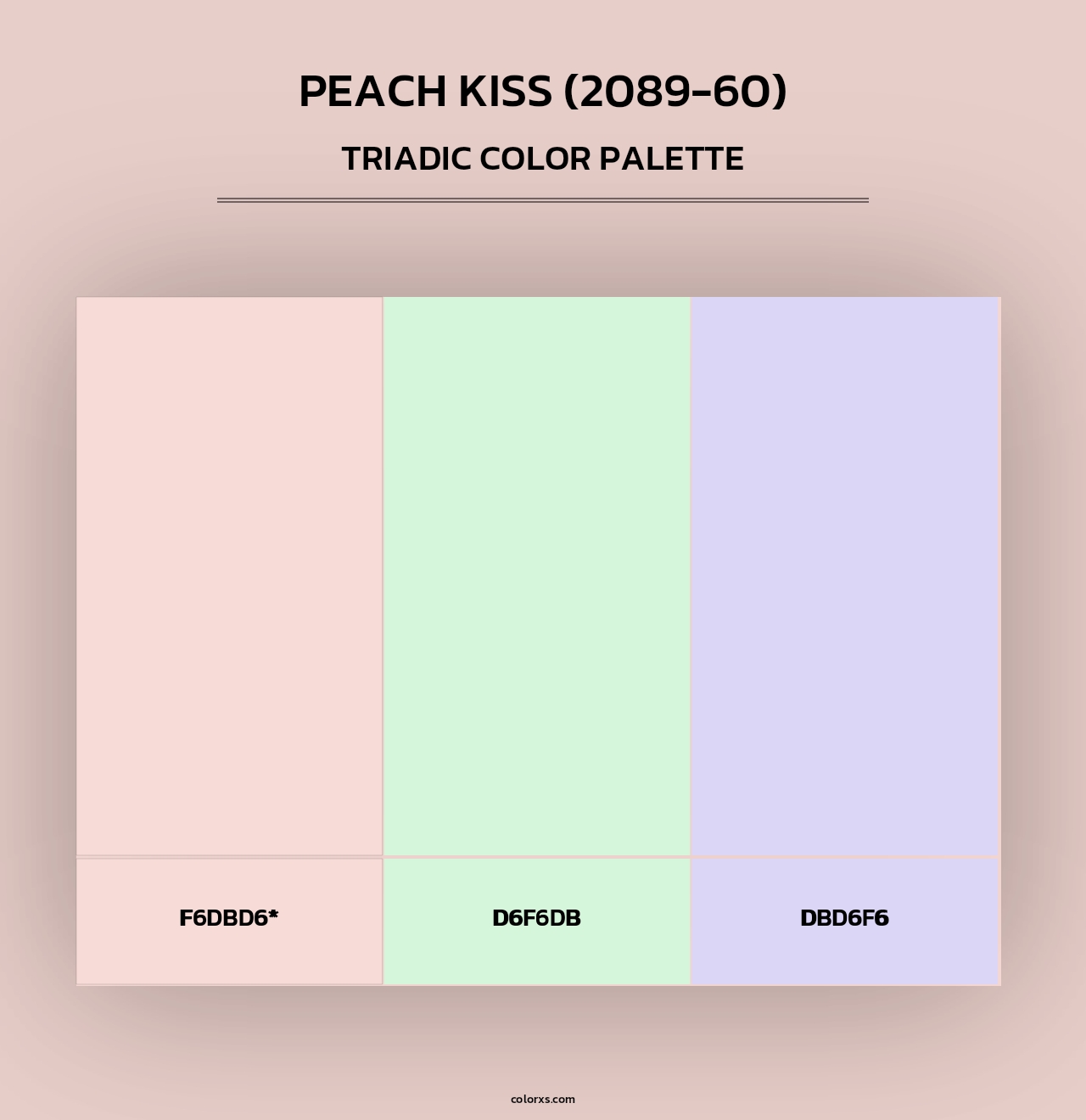 Peach Kiss (2089-60) - Triadic Color Palette