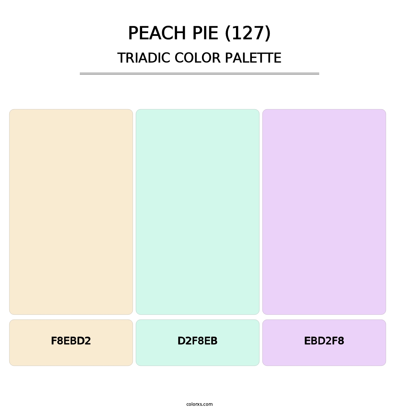 Peach Pie (127) - Triadic Color Palette