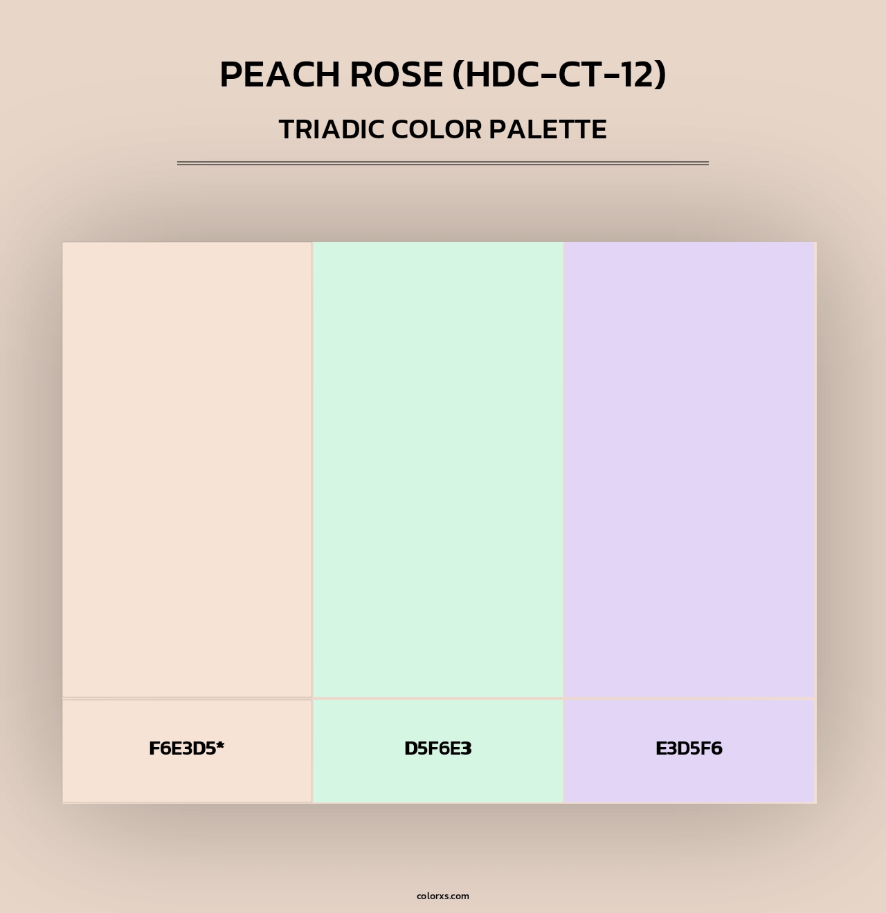 Peach Rose (HDC-CT-12) - Triadic Color Palette