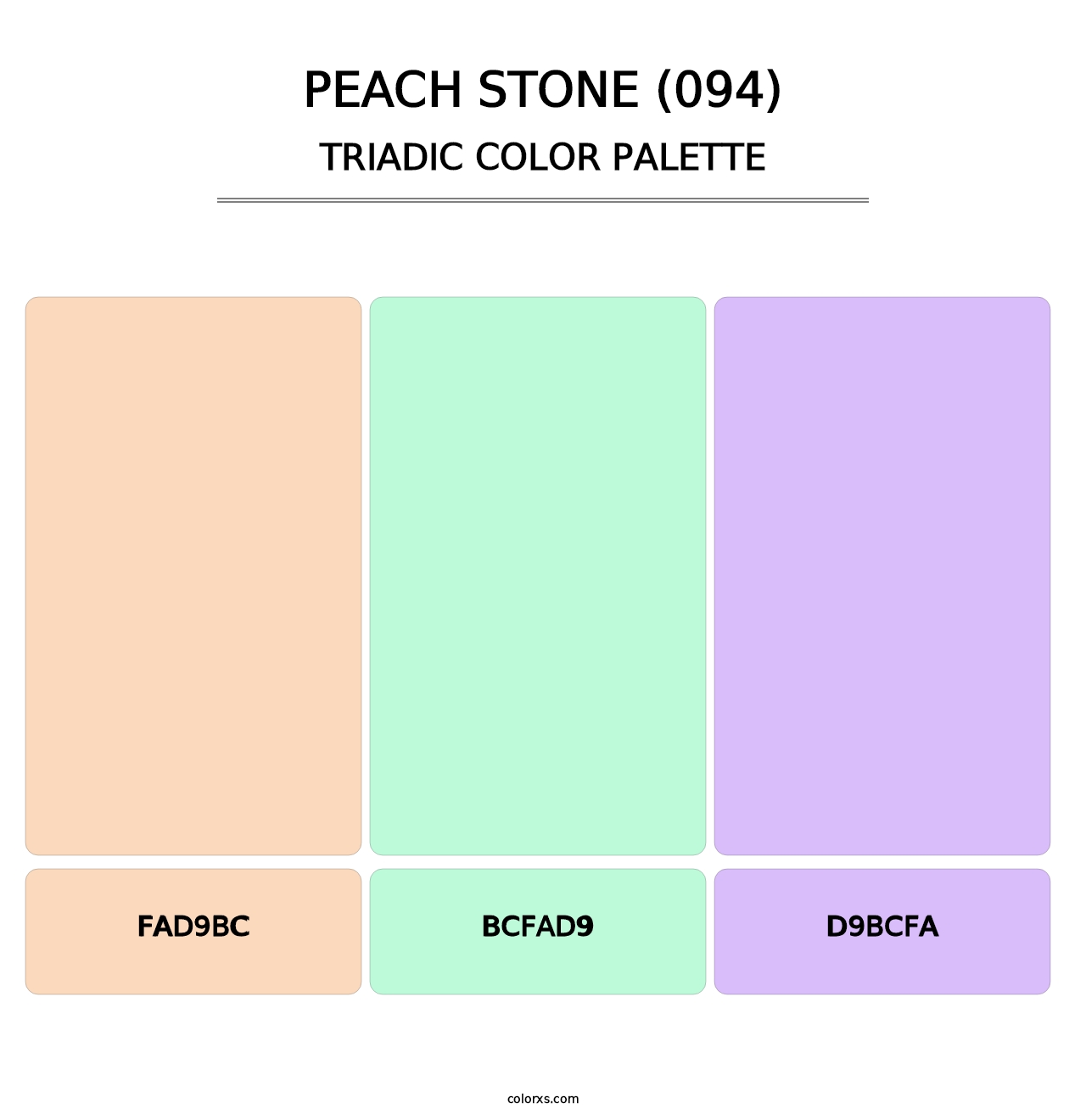 Peach Stone (094) - Triadic Color Palette
