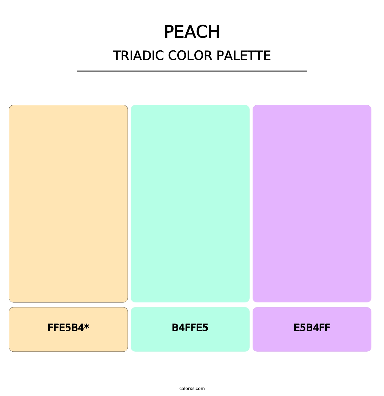 Peach - Triadic Color Palette