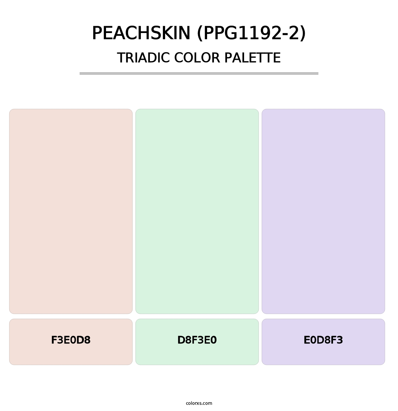 Peachskin (PPG1192-2) - Triadic Color Palette