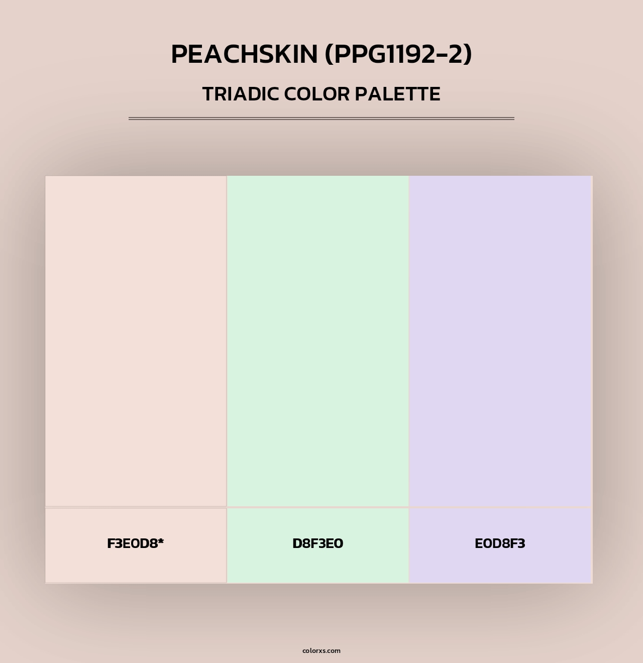 Peachskin (PPG1192-2) - Triadic Color Palette