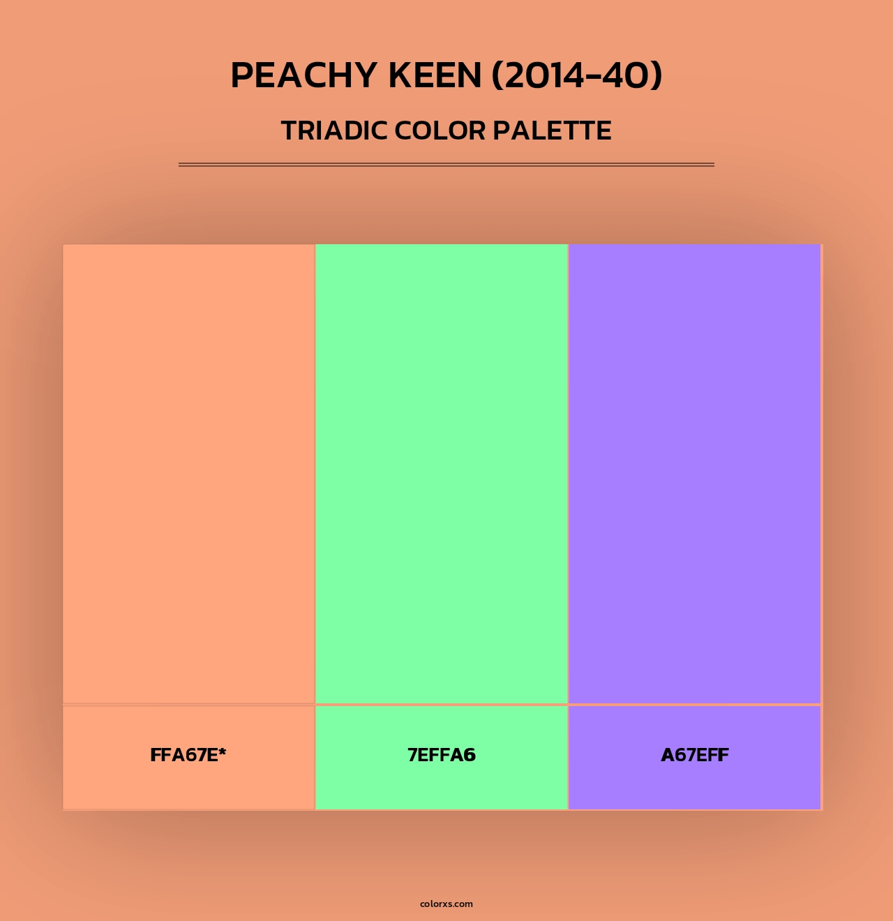 Peachy Keen (2014-40) - Triadic Color Palette
