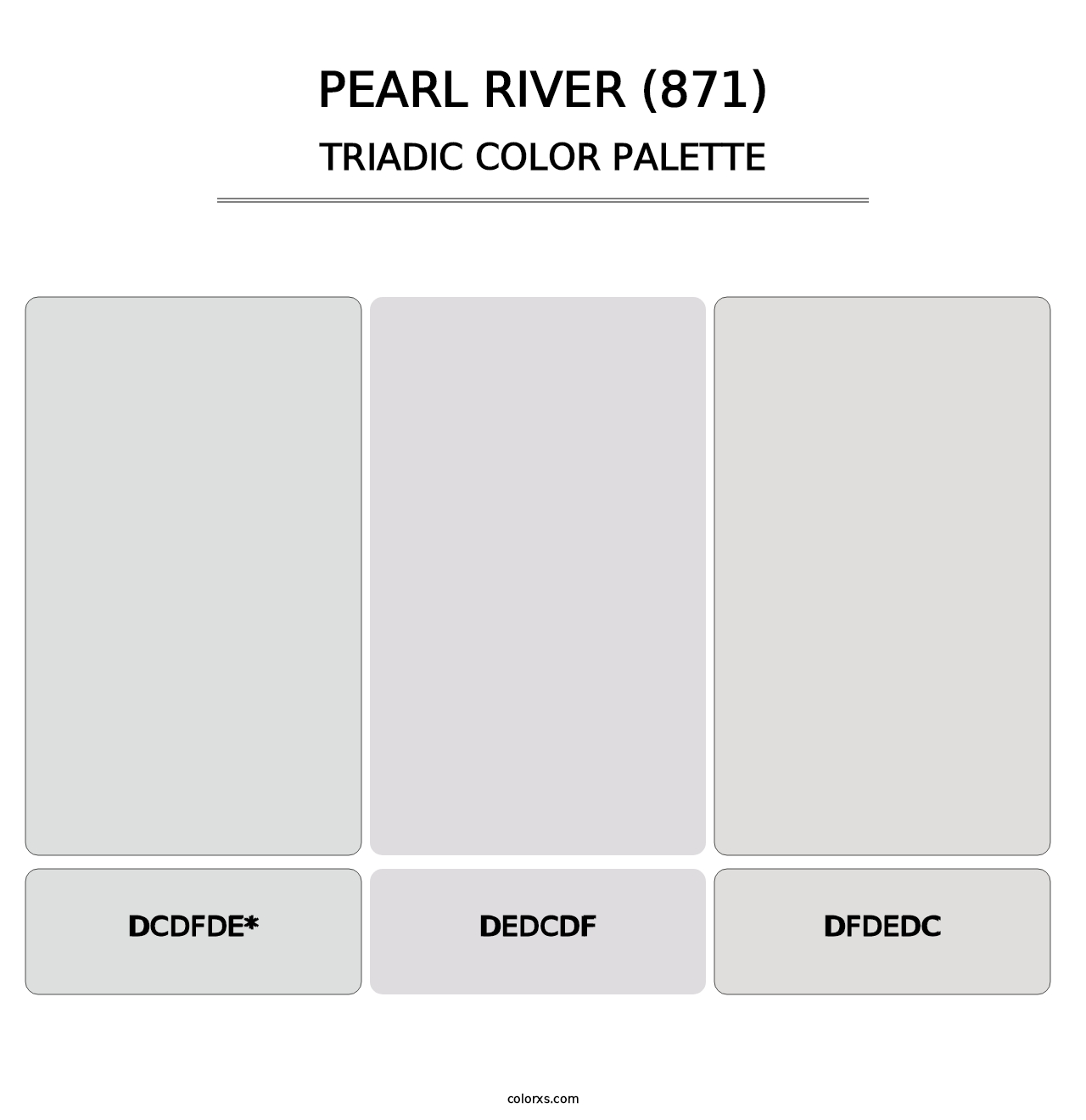 Pearl River (871) - Triadic Color Palette