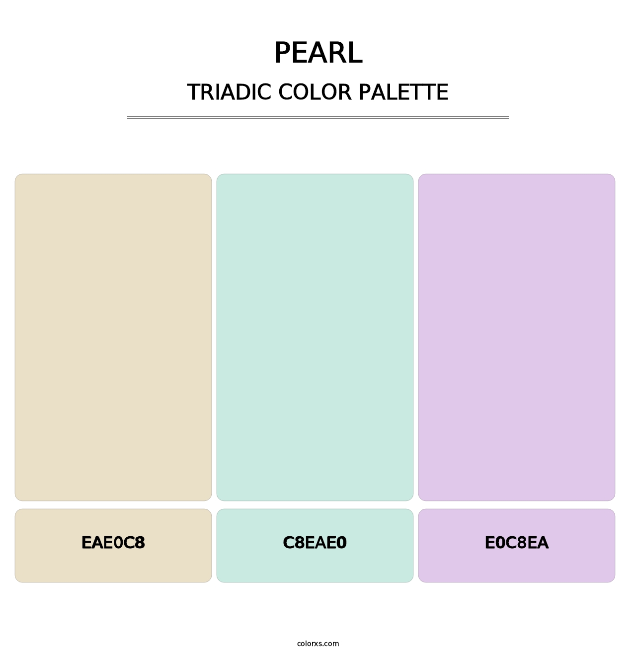 Pearl - Triadic Color Palette