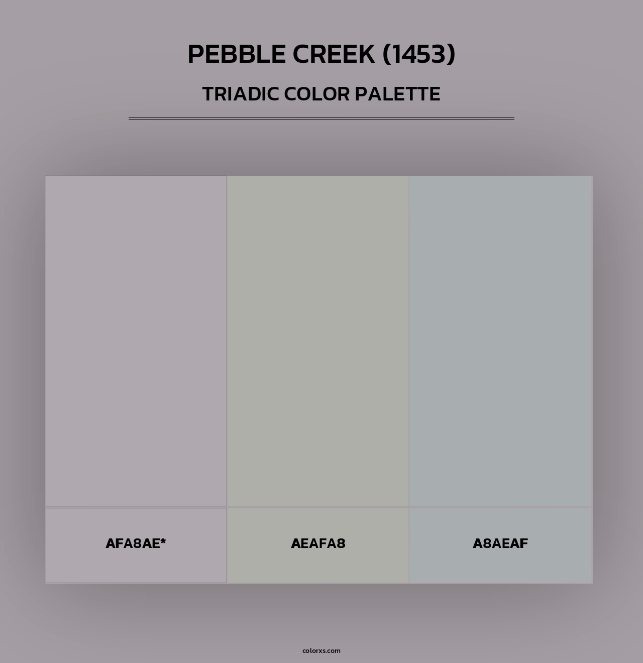 Pebble Creek (1453) - Triadic Color Palette