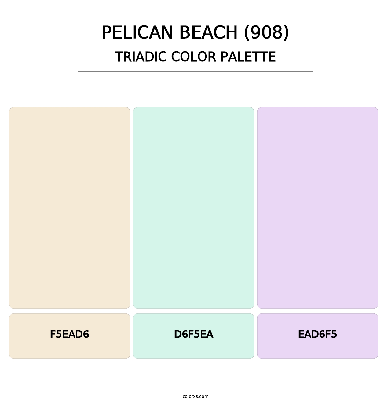 Pelican Beach (908) - Triadic Color Palette