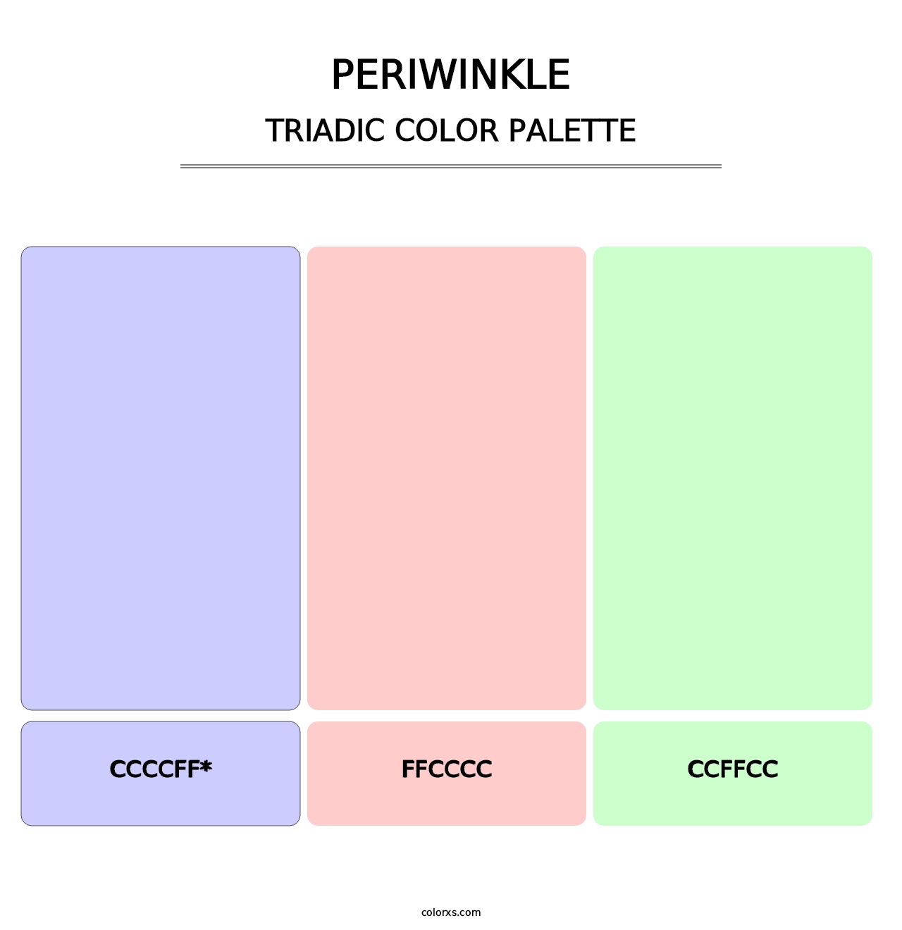 Periwinkle - Triadic Color Palette