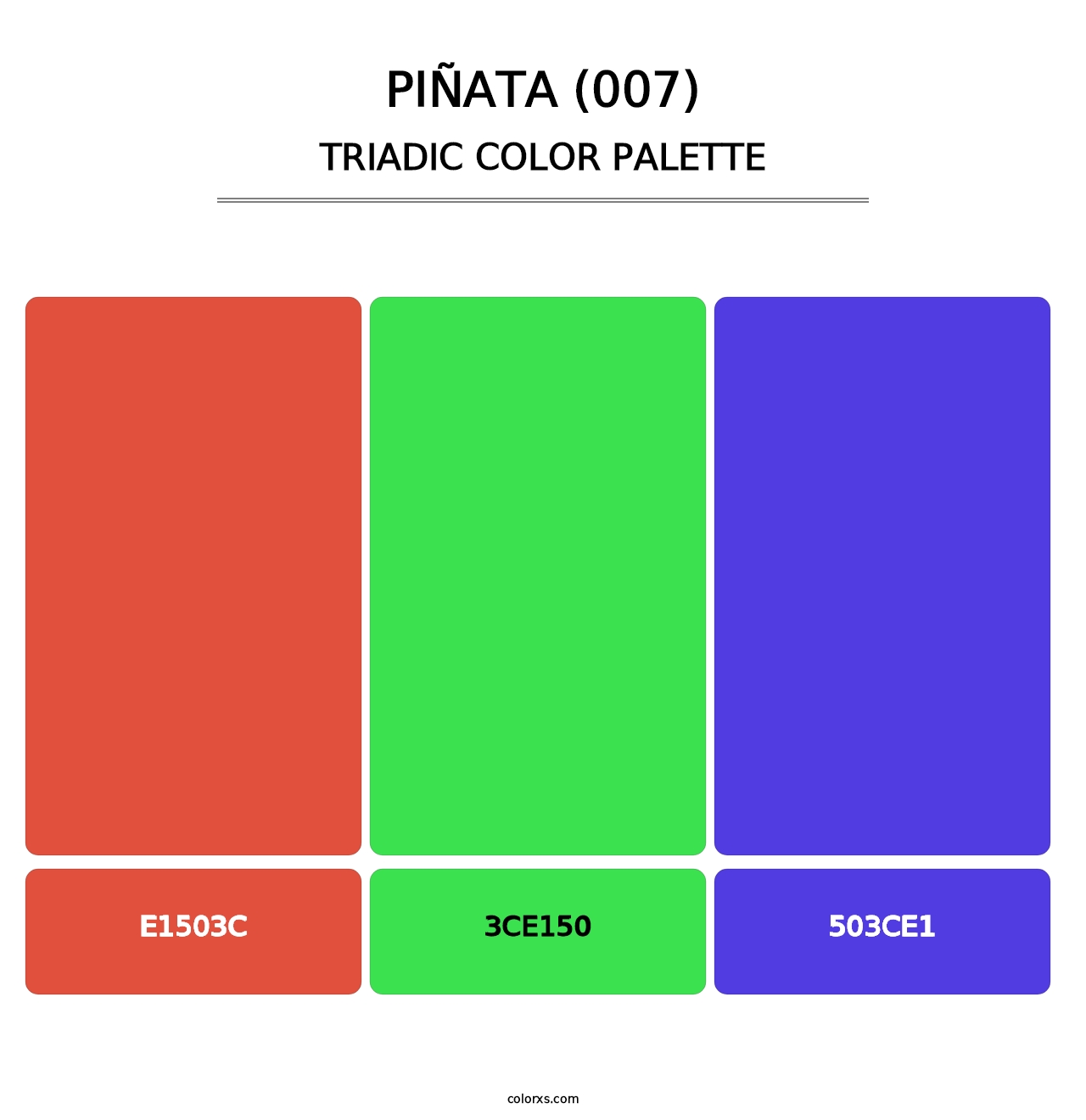 Piñata (007) - Triadic Color Palette