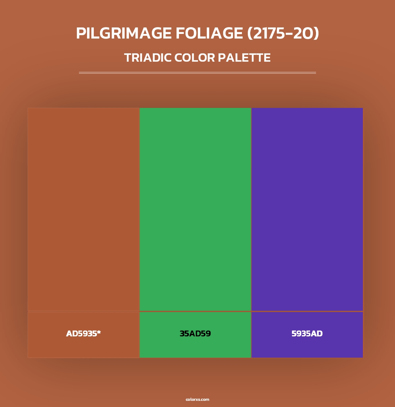 Pilgrimage Foliage (2175-20) - Triadic Color Palette