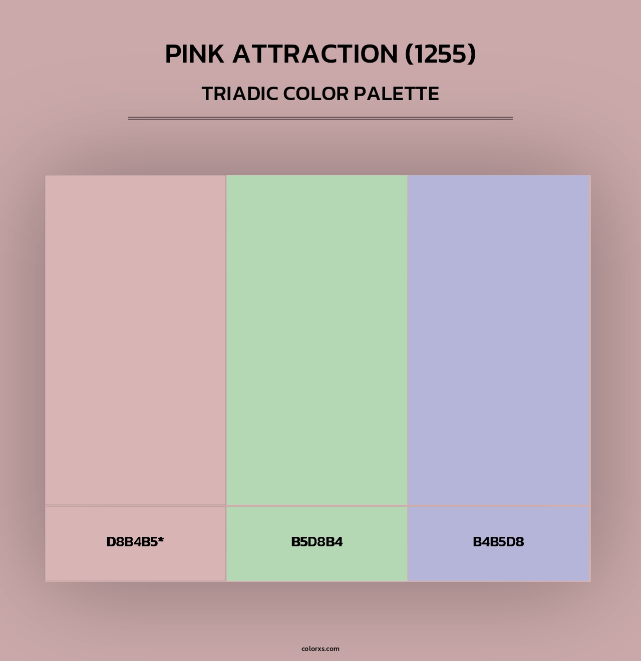 Pink Attraction (1255) - Triadic Color Palette