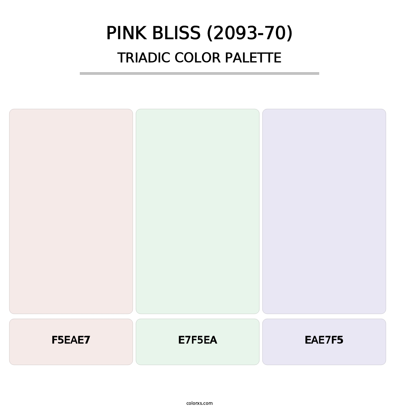 Pink Bliss (2093-70) - Triadic Color Palette