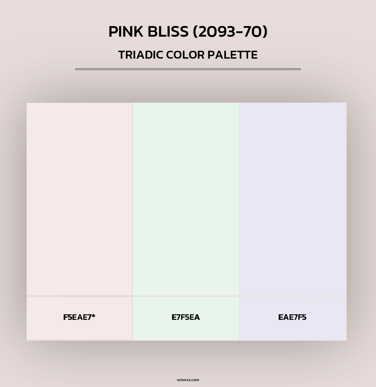 Pink Bliss (2093-70) - Triadic Color Palette