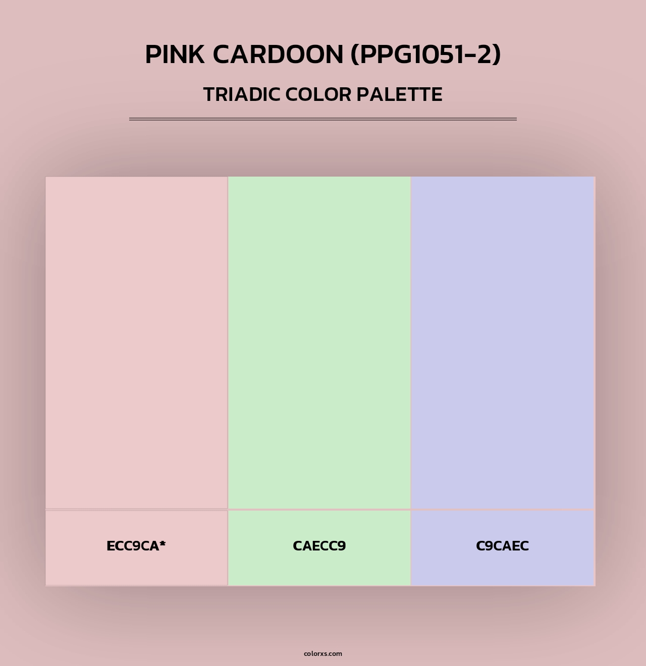 Pink Cardoon (PPG1051-2) - Triadic Color Palette