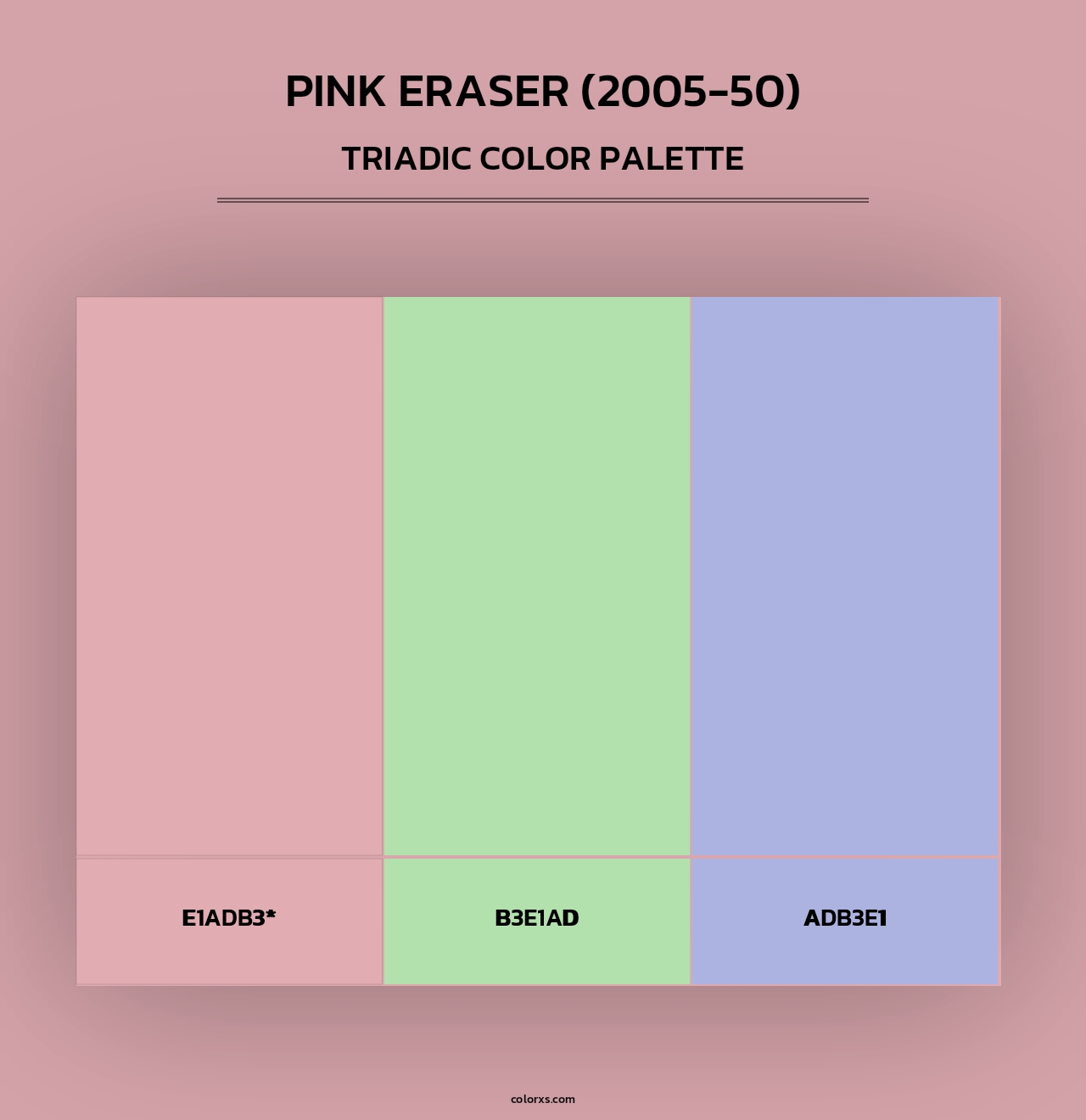 Pink Eraser (2005-50) - Triadic Color Palette