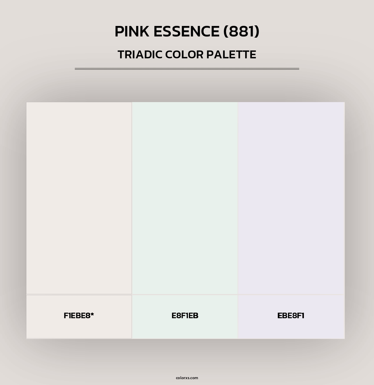 Pink Essence (881) - Triadic Color Palette