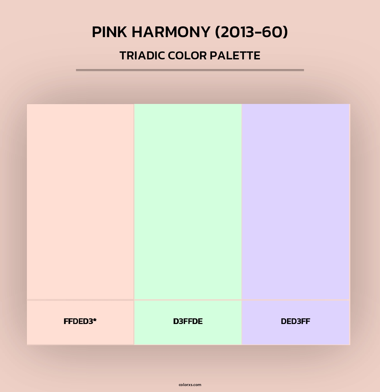 Pink Harmony (2013-60) - Triadic Color Palette