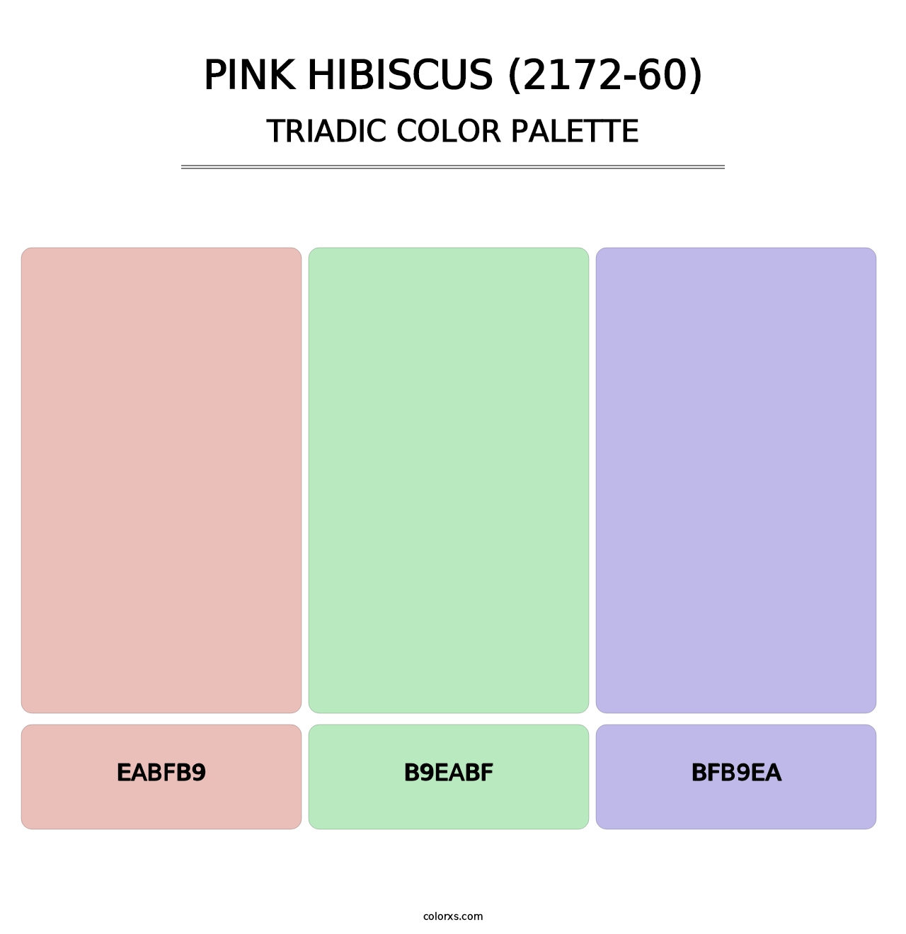 Pink Hibiscus (2172-60) - Triadic Color Palette